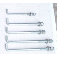Concrete Wedge Bright or HDG L Type Anchor Bolt With Nut And Washer
